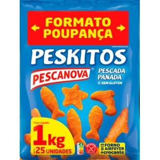 Peskitos Pescada Panada sem Glúten embalagem 1 kg - Pescanova
