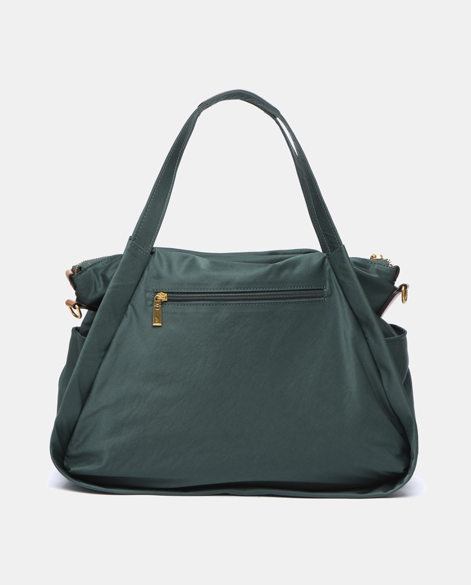 Mala Shopper em Nylon Verde-3