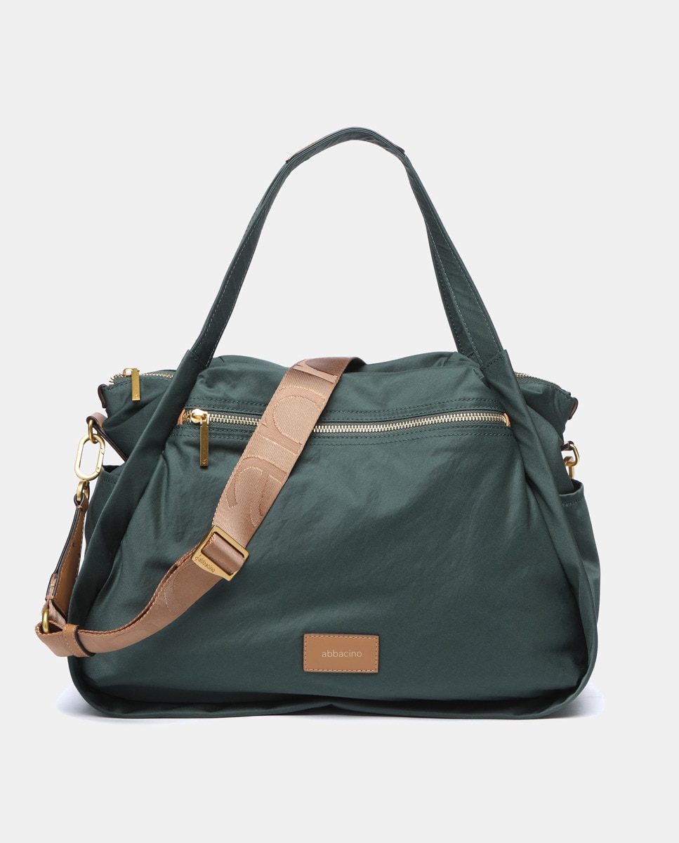 Mala Shopper em Nylon Verde-4
