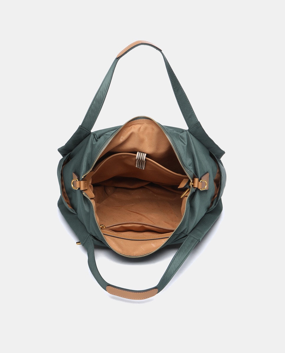 Mala Shopper em Nylon Verde-6