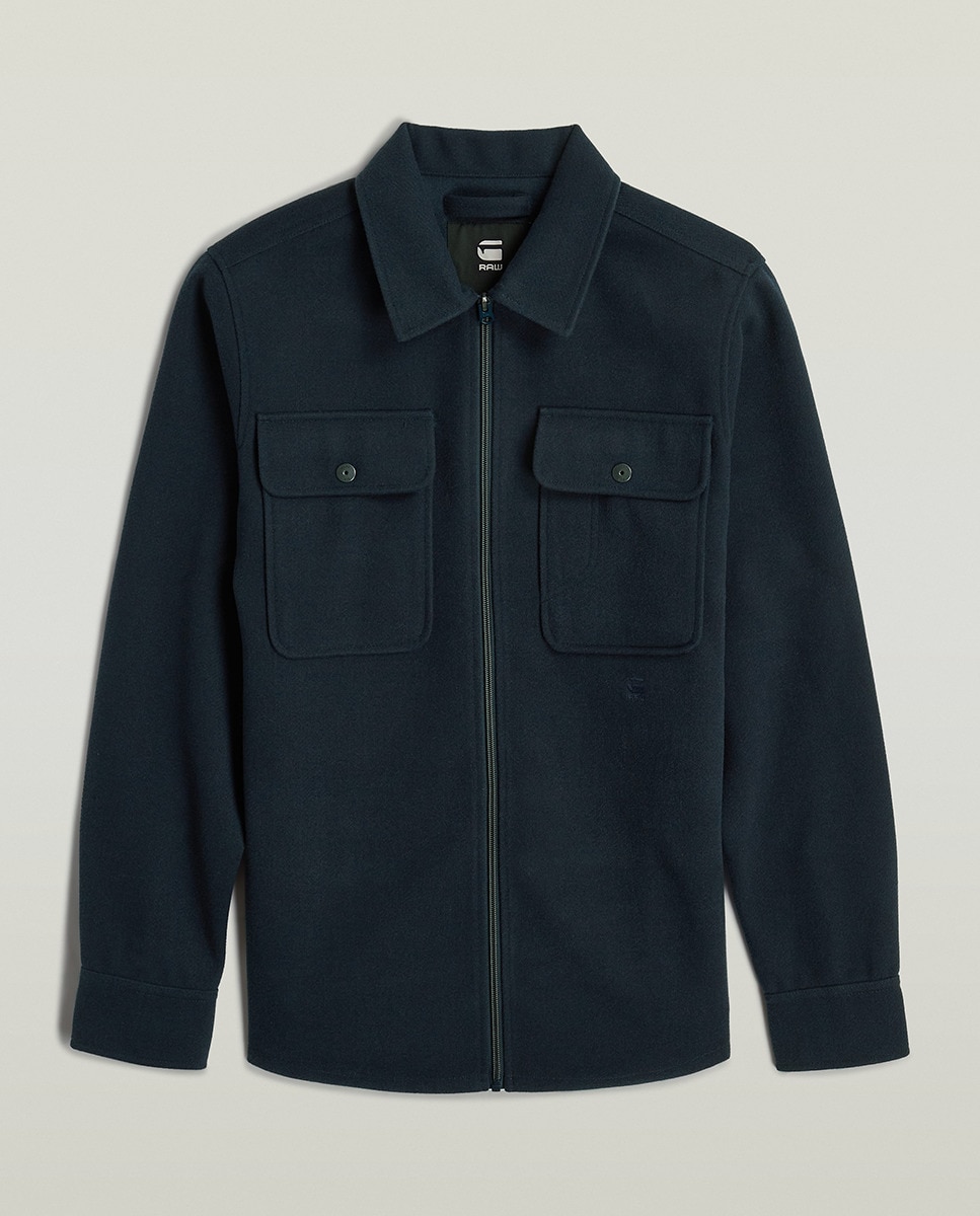 Sobrecamisa Zip Azul-6