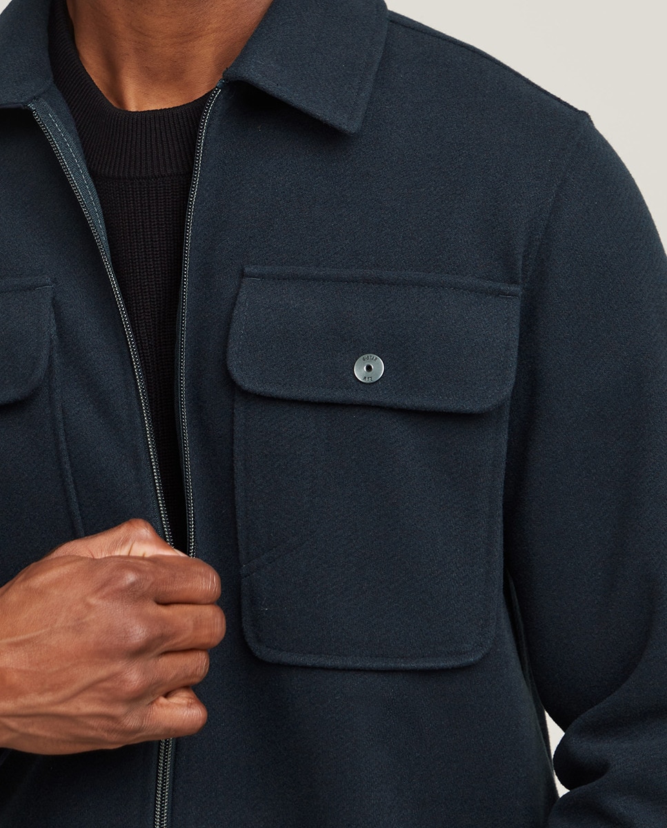 Sobrecamisa Zip Azul-3
