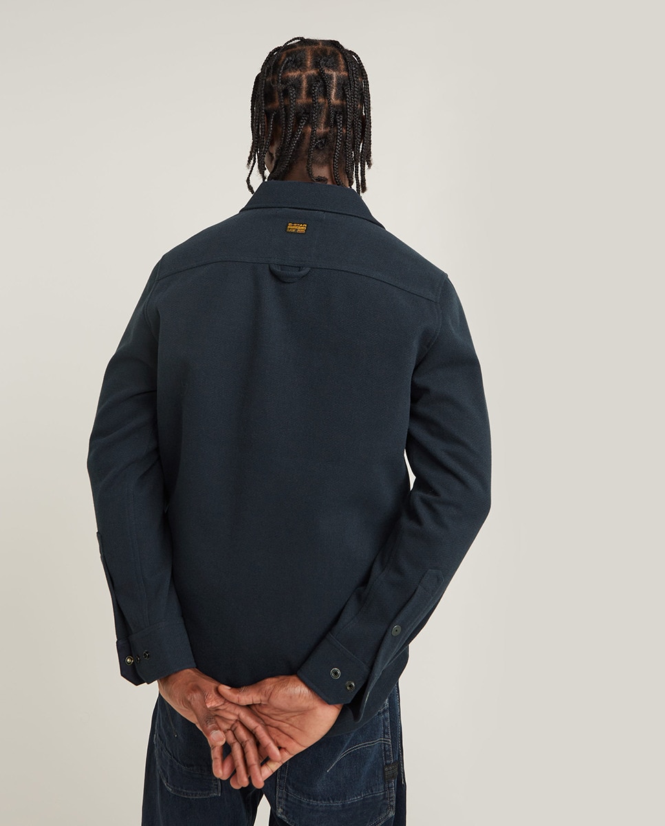 Sobrecamisa Zip Azul-2