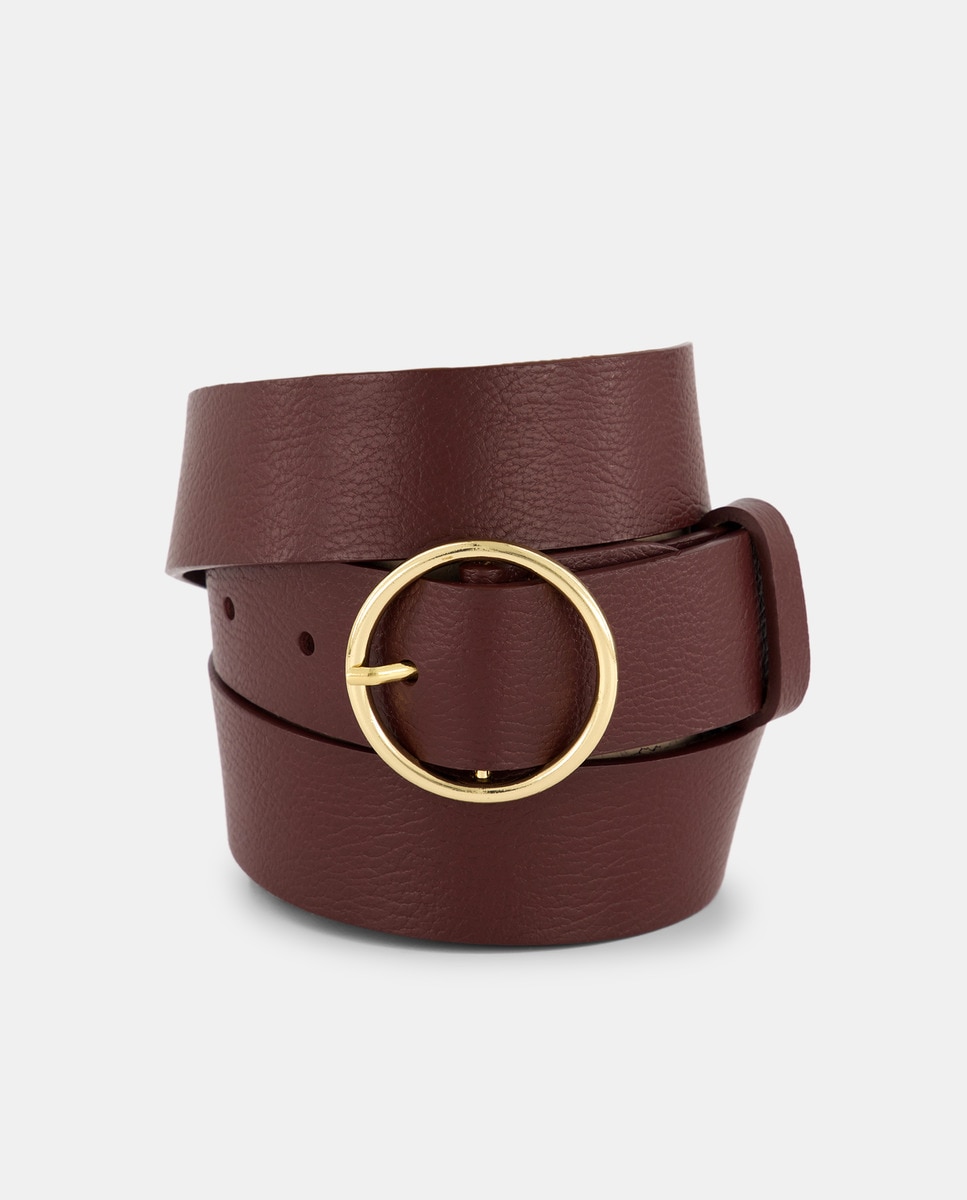 Cinturón mujer de piel Marrón-1
