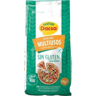 harina multiusos sin gluten bolsa 1 kg - Natur Dacsa