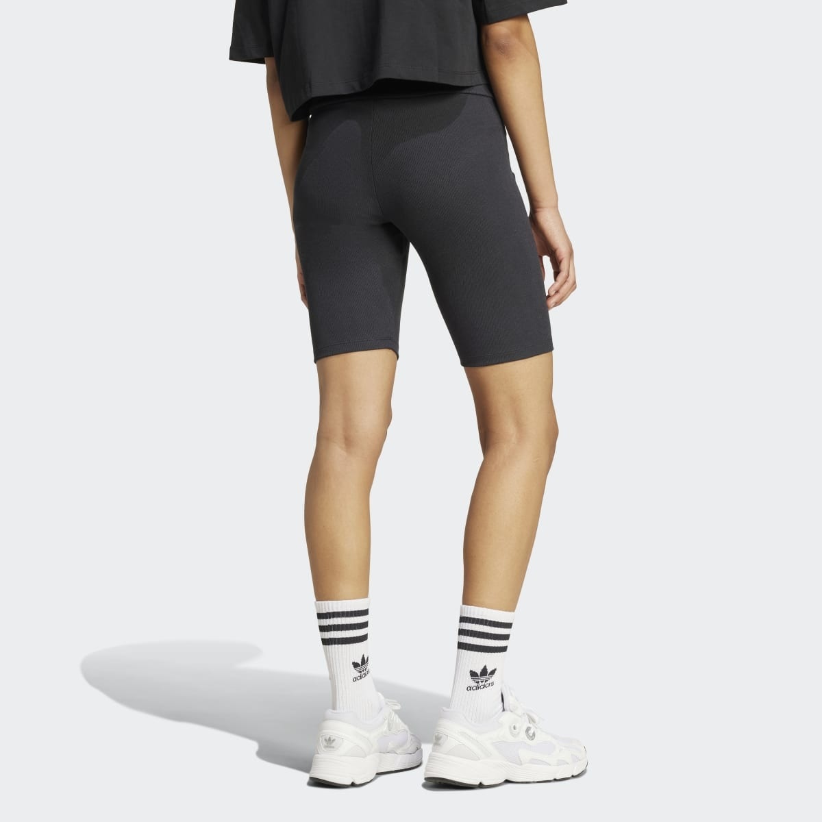 Leggings de Mulher Essentials Rib Originals Preto-2