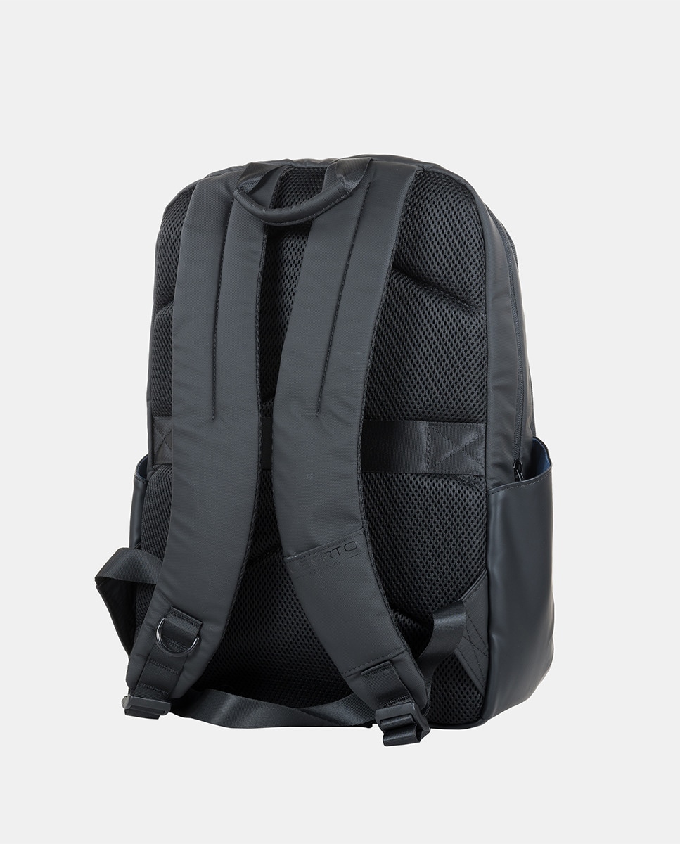 Mochila com Bolso Central Preto-3