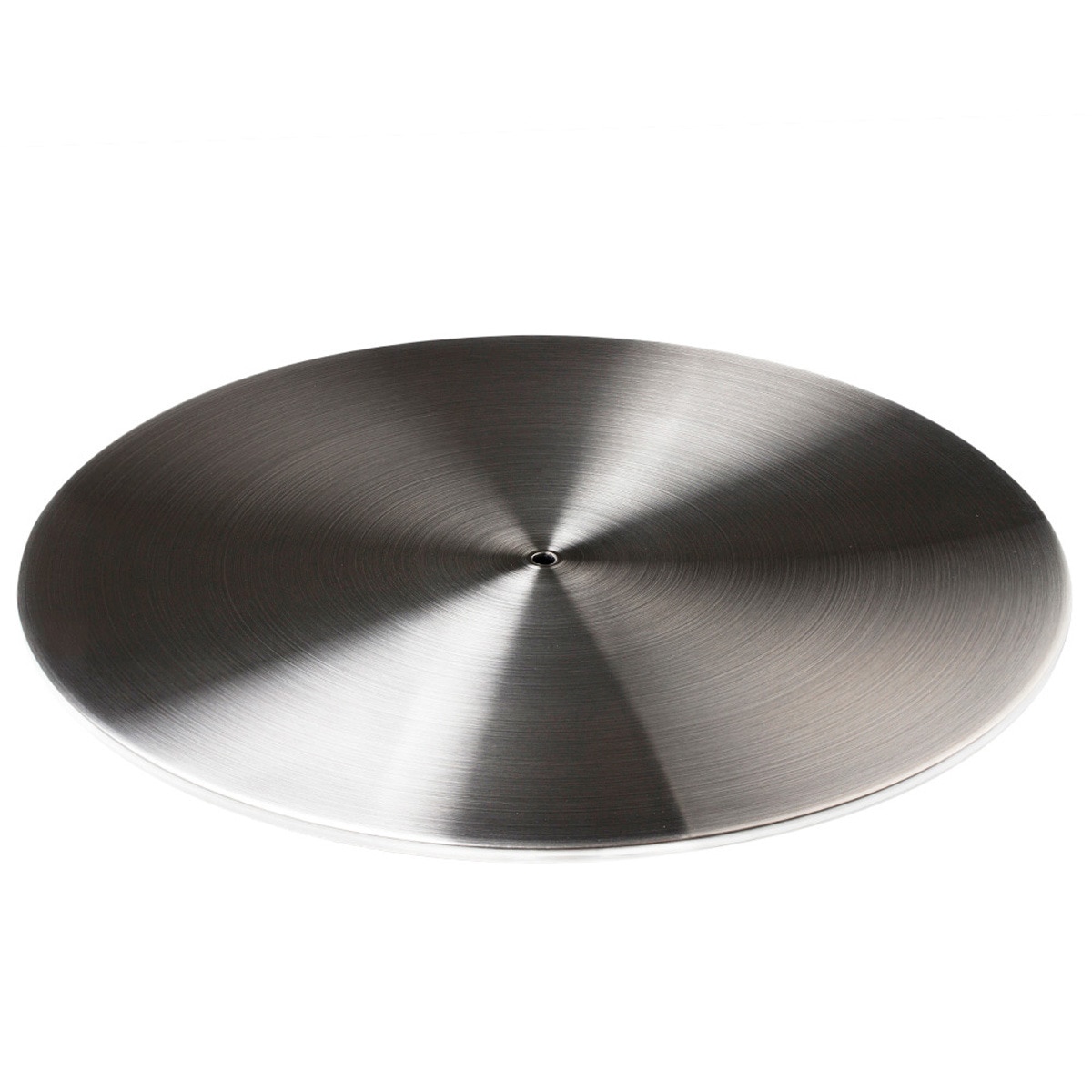 Biochimenea Bioetanol Ground Steel Low Cúpula Blanca - Poste Acero - Plato Acero Blanco / Acero-4