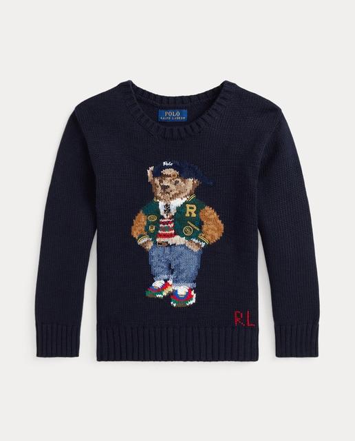 Imagen 0 de Jersey de niño de algodón con Polo Bear