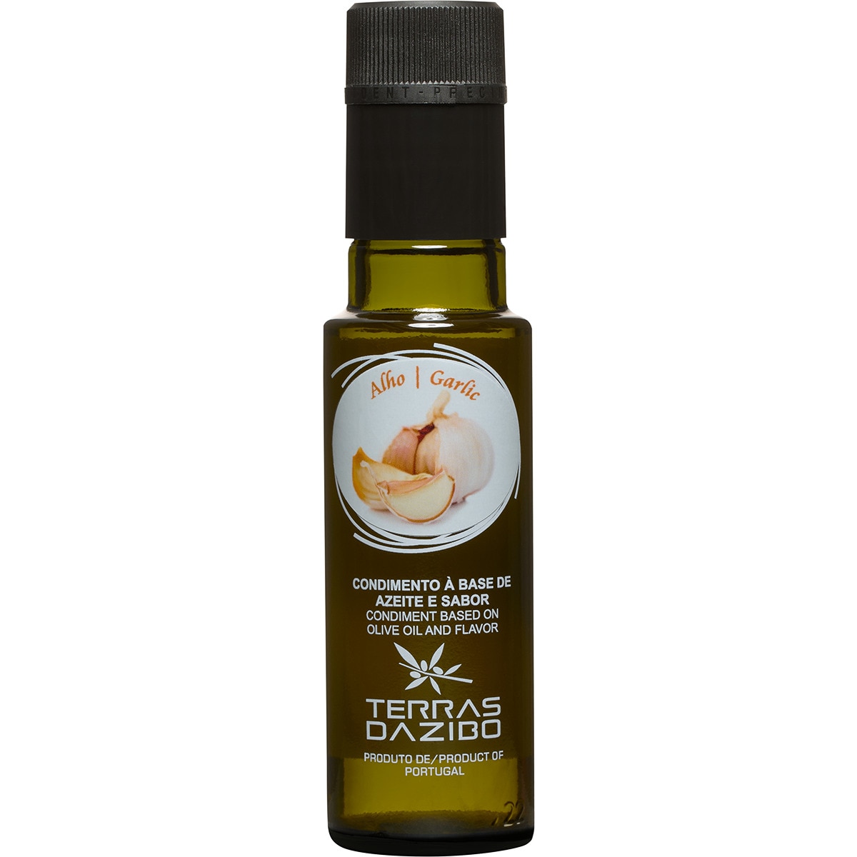 Condimento Azeite Virgem Extra com sabor a Alho garrafa 100 ml
