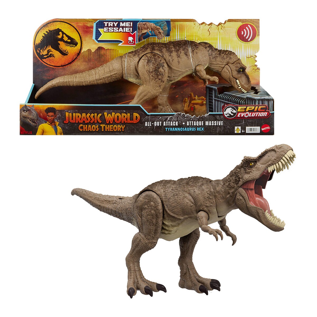 Mattel Jurassic World Camp Cretaceous MuÃ±eco Mosasaurio Jurassic