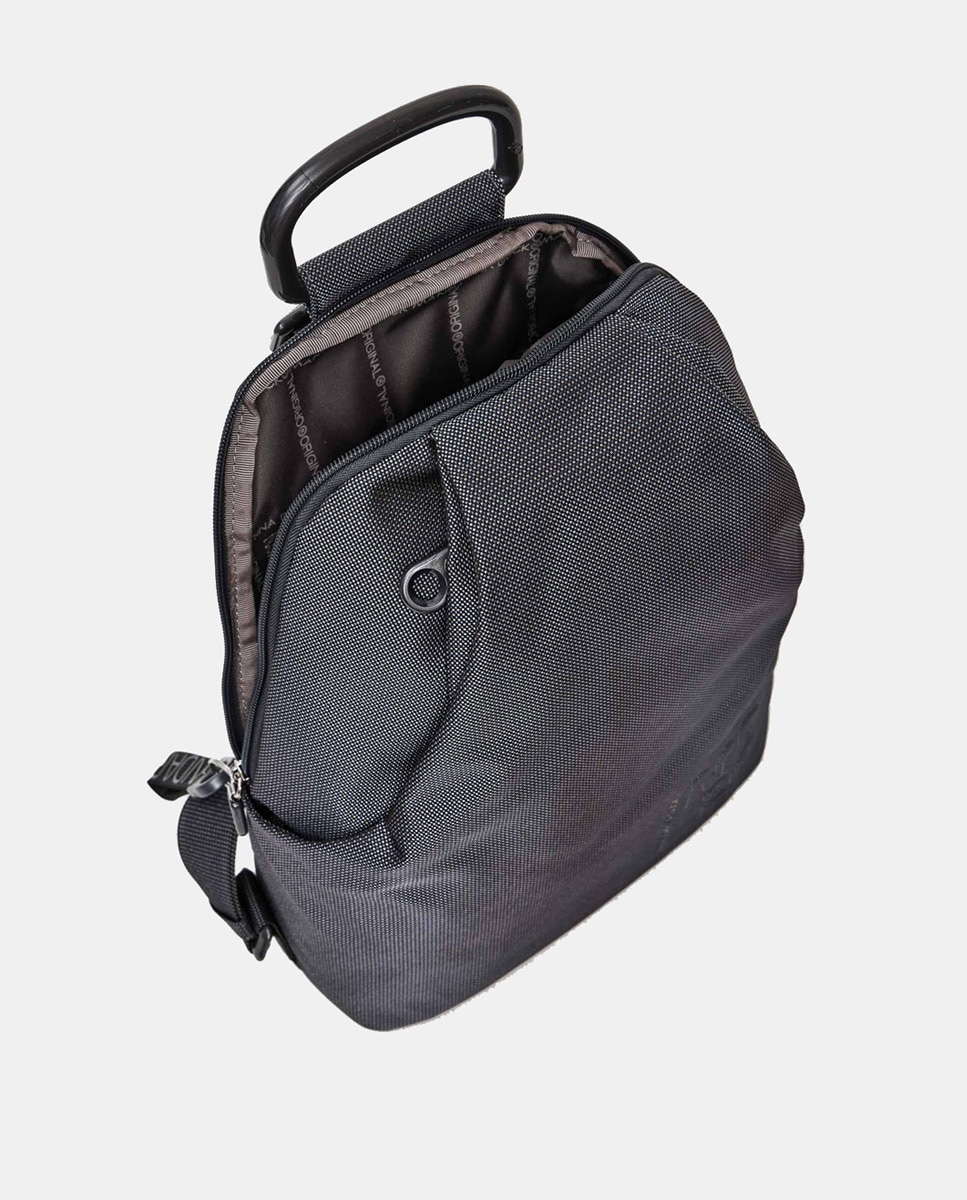 Mochila Pequena com Fecho de Correr Cinzento-escuro-8