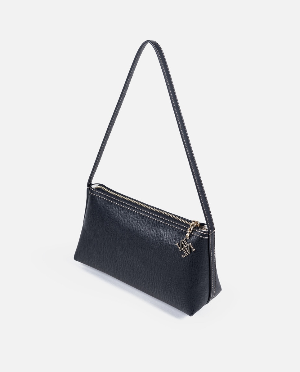Mala Tipo Baguette Triangular. Preto-2