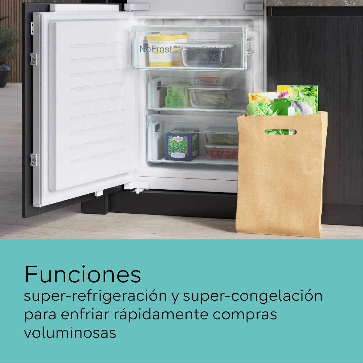 Frigorífico Combinado Siemens KG49NXIDQ No Frost, multiAirflow e de 203 cm - Aço Escovado Antidedadas Aço inoxidável-8