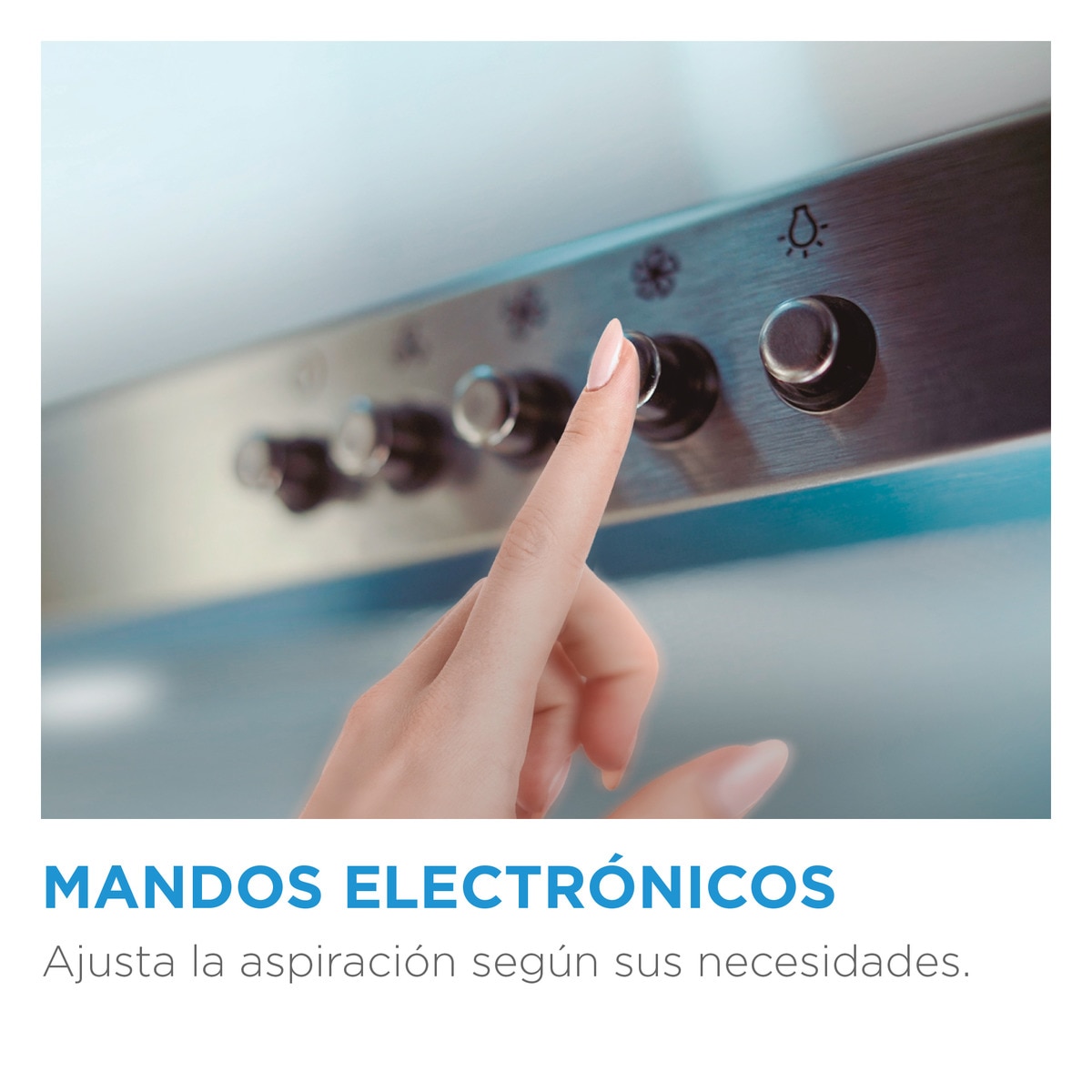Campana decorativa Midea 4 niveles de potencia - MH90B4300B-ES Inox-4