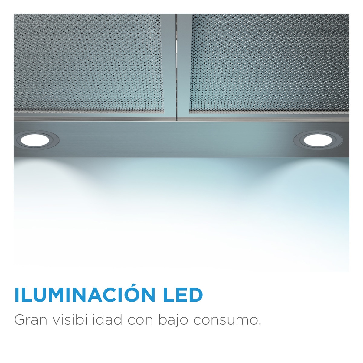 Campana decorativa Midea 3 niveles de extracción - MH90A3200W-ES Cristal blanco-5