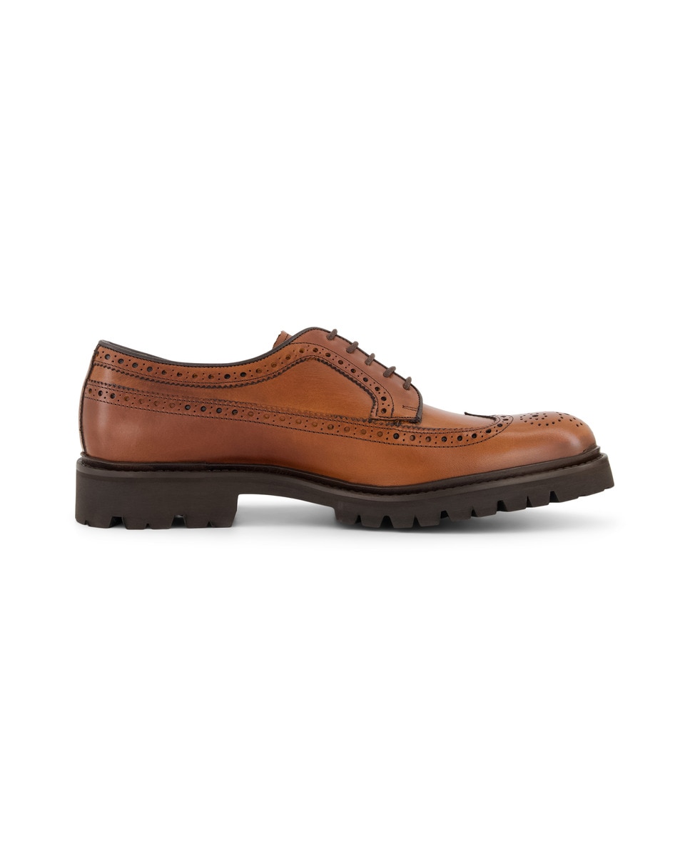 Sapatos de Campo de Homem Castanho-1