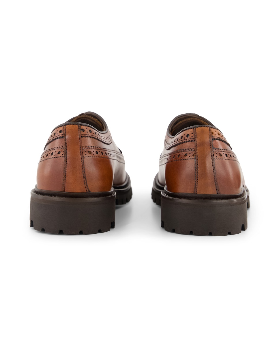 Sapatos de Campo de Homem Castanho-5