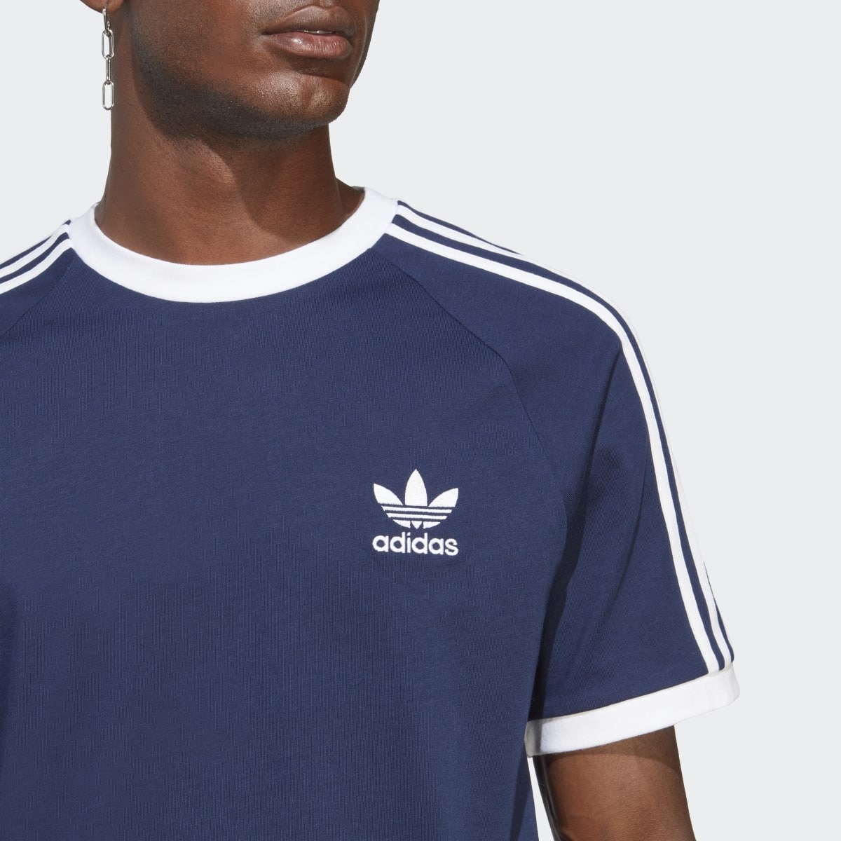 T-shirt de Homem Adicolor Classics 3-Stripes Originals Azul-marinho-3