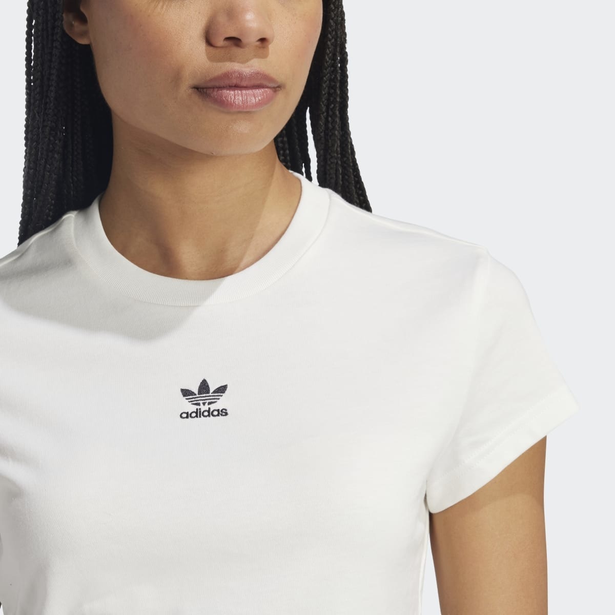 T-shirt de Mulher Essentials Slim Originals Branco-3