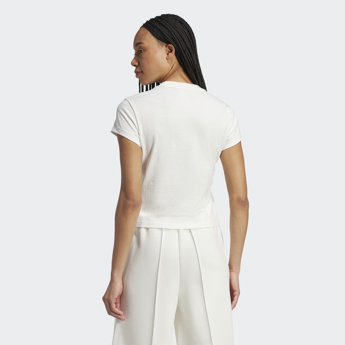 T-shirt de Mulher Essentials Slim Originals Branco-2