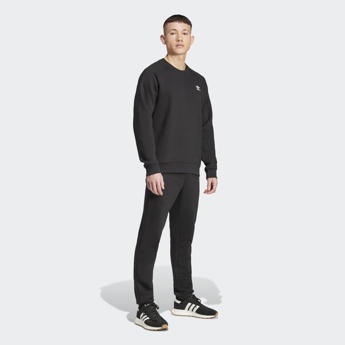 Calças de Homem Trefoil Essentials Originals Preto-5