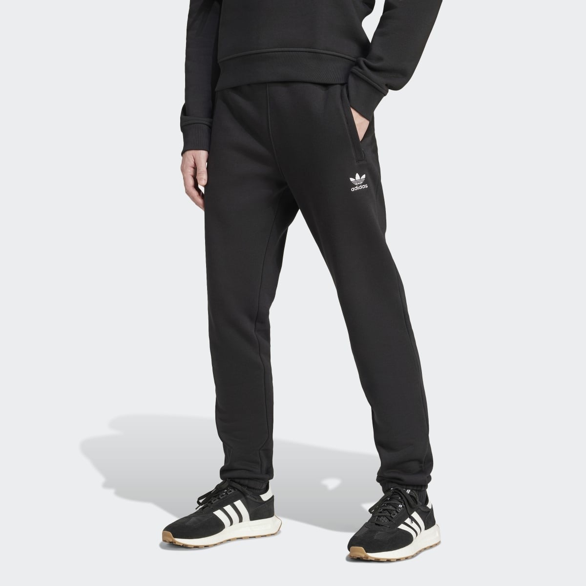 Calças de Homem Trefoil Essentials Originals Preto-1