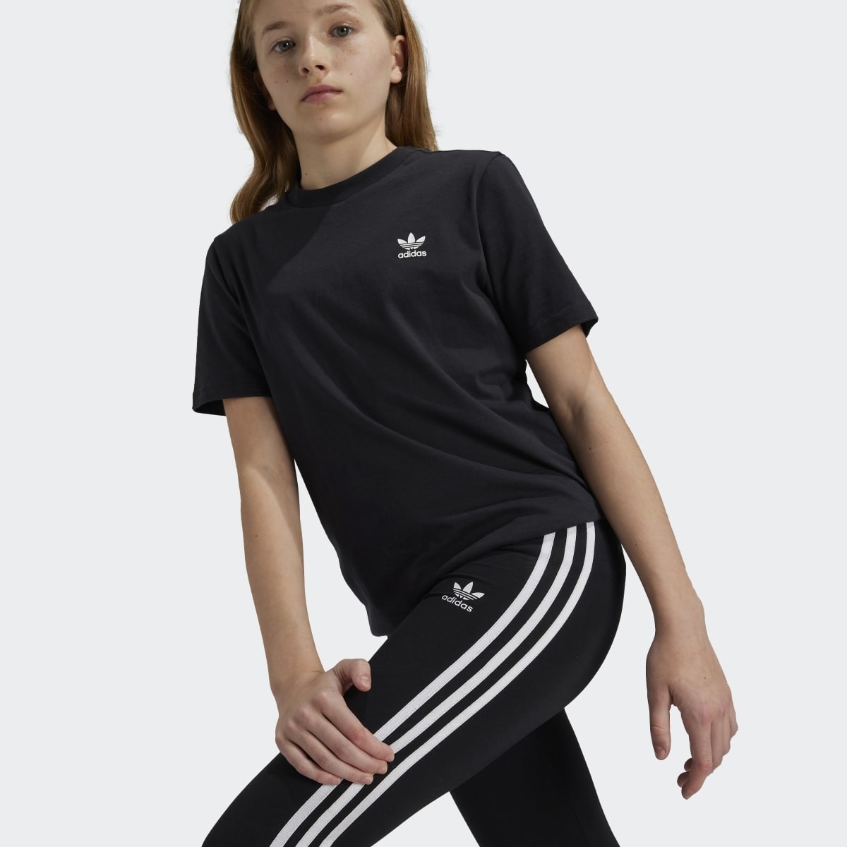 Leggings de Menina Leggings Adicolor Originals Preto-3