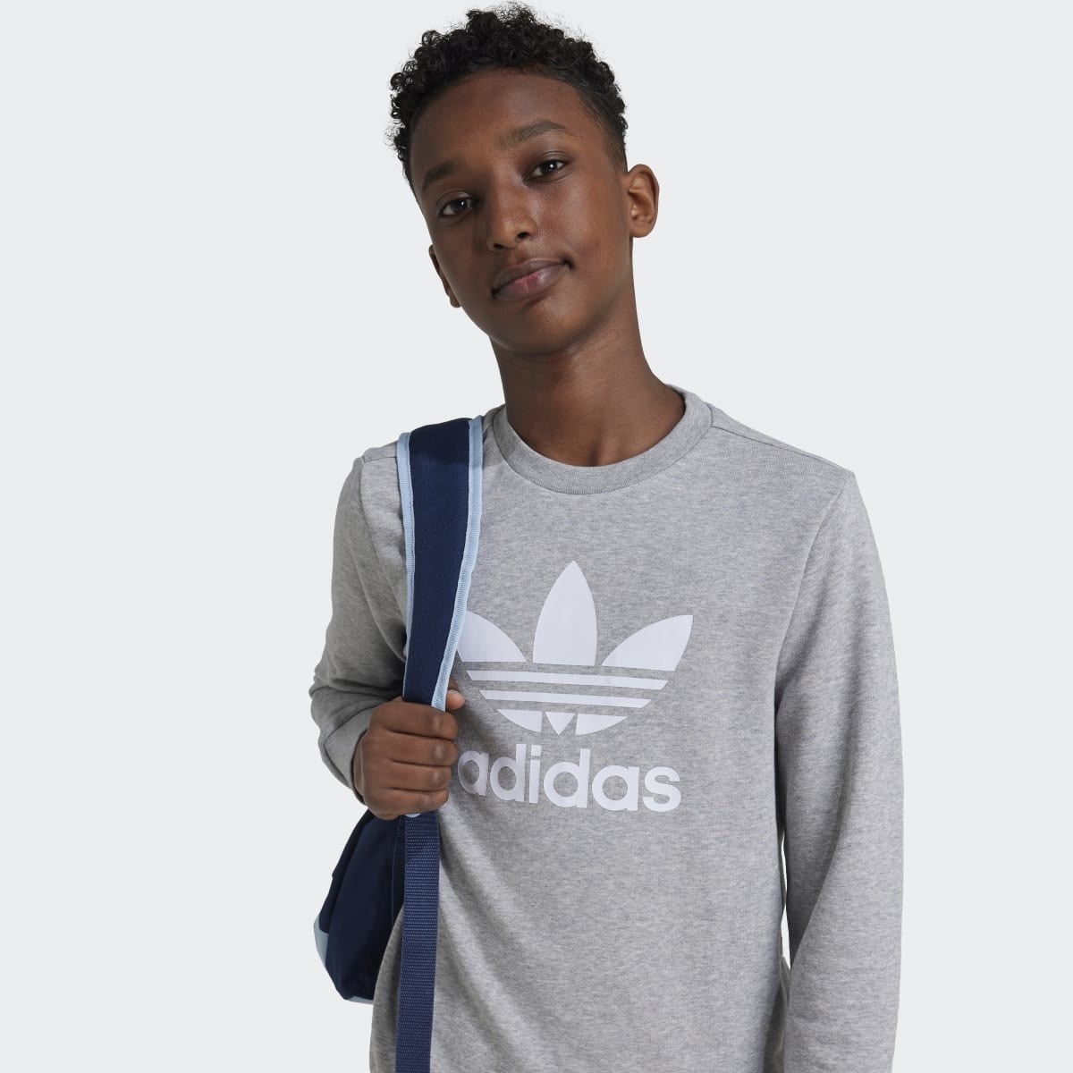 Sweatshirt de criança Trefoil adidas Originals Cinzento-5