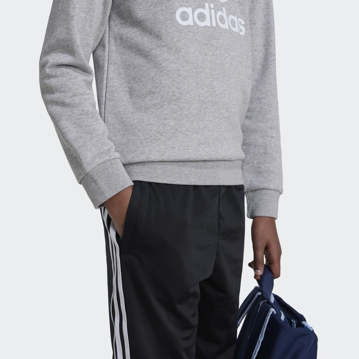 Sweatshirt de criança Trefoil adidas Originals Cinzento-3
