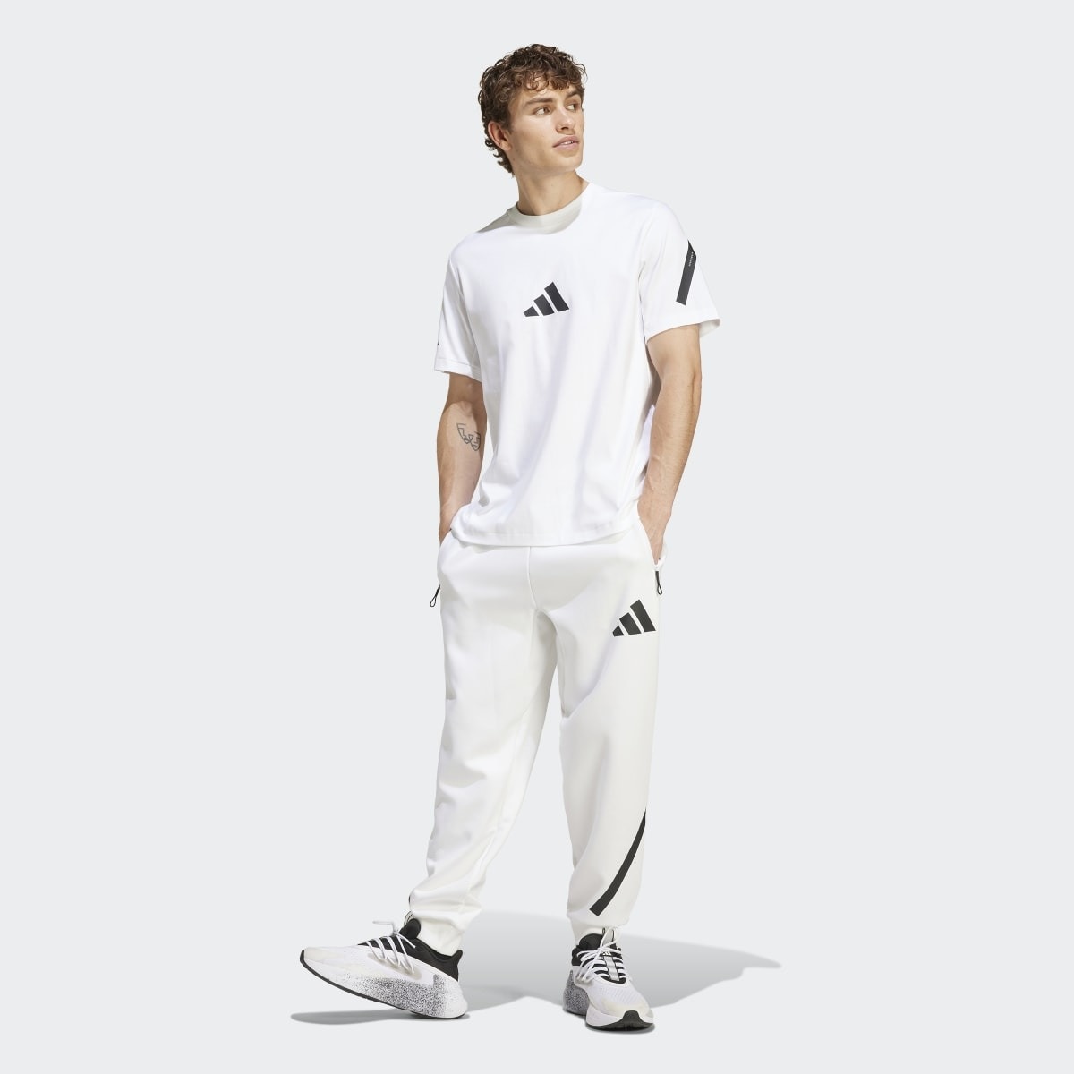 T-shirt de homem Z.N.E. adidas Branco-5