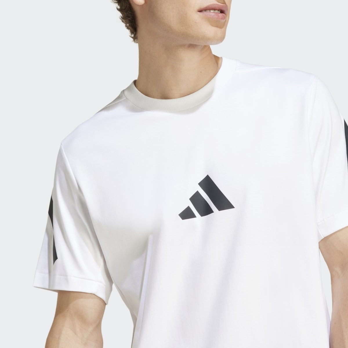 T-shirt de homem Z.N.E. adidas Branco-3