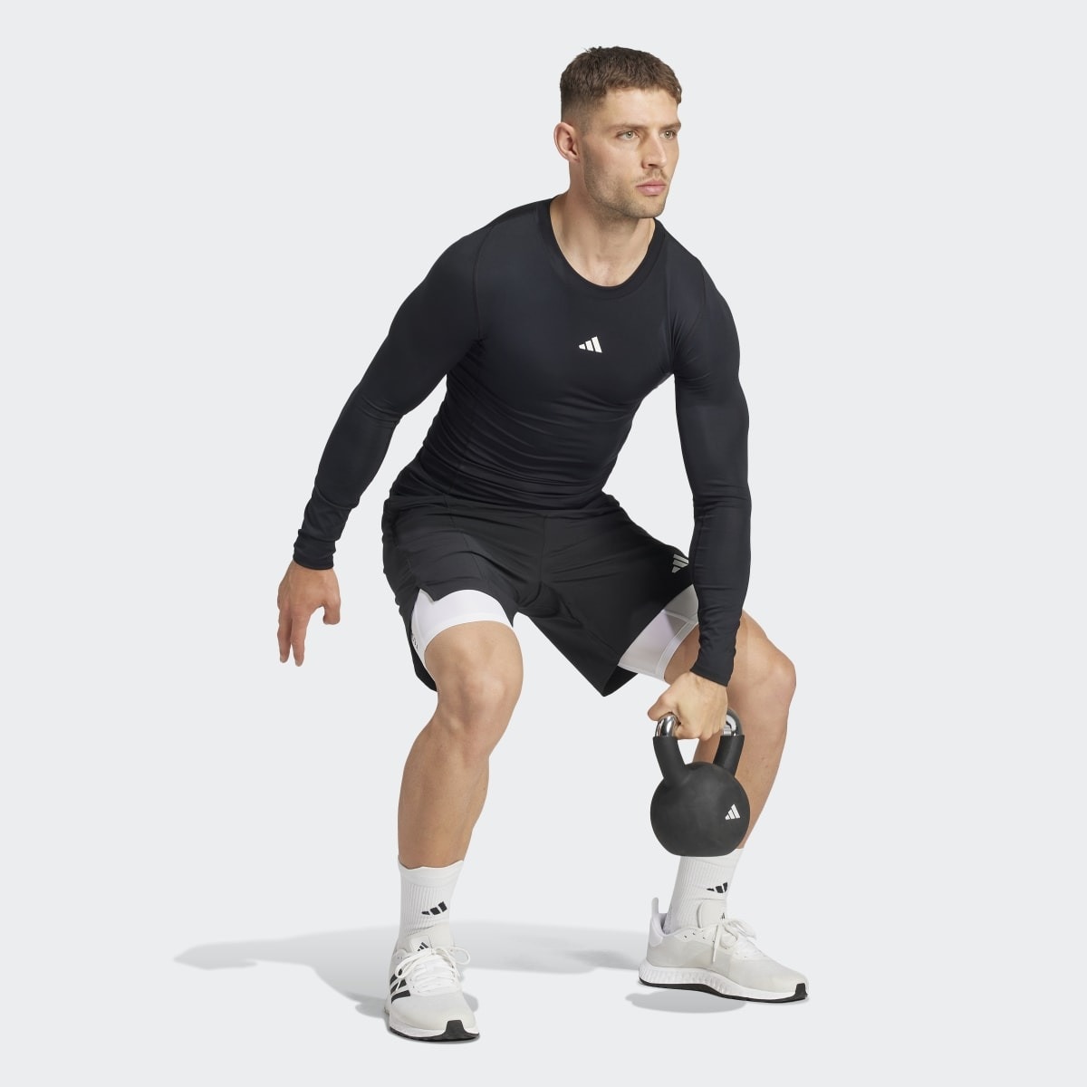 T-shirt de Homem Techfit Compression Training Preto-5