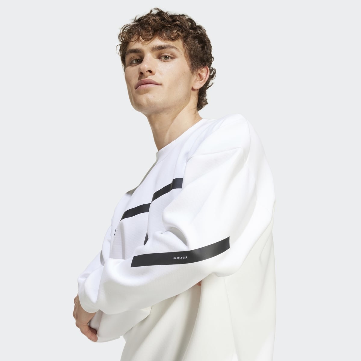 Sweatshirt de homem Z.N.E. New Branco-3