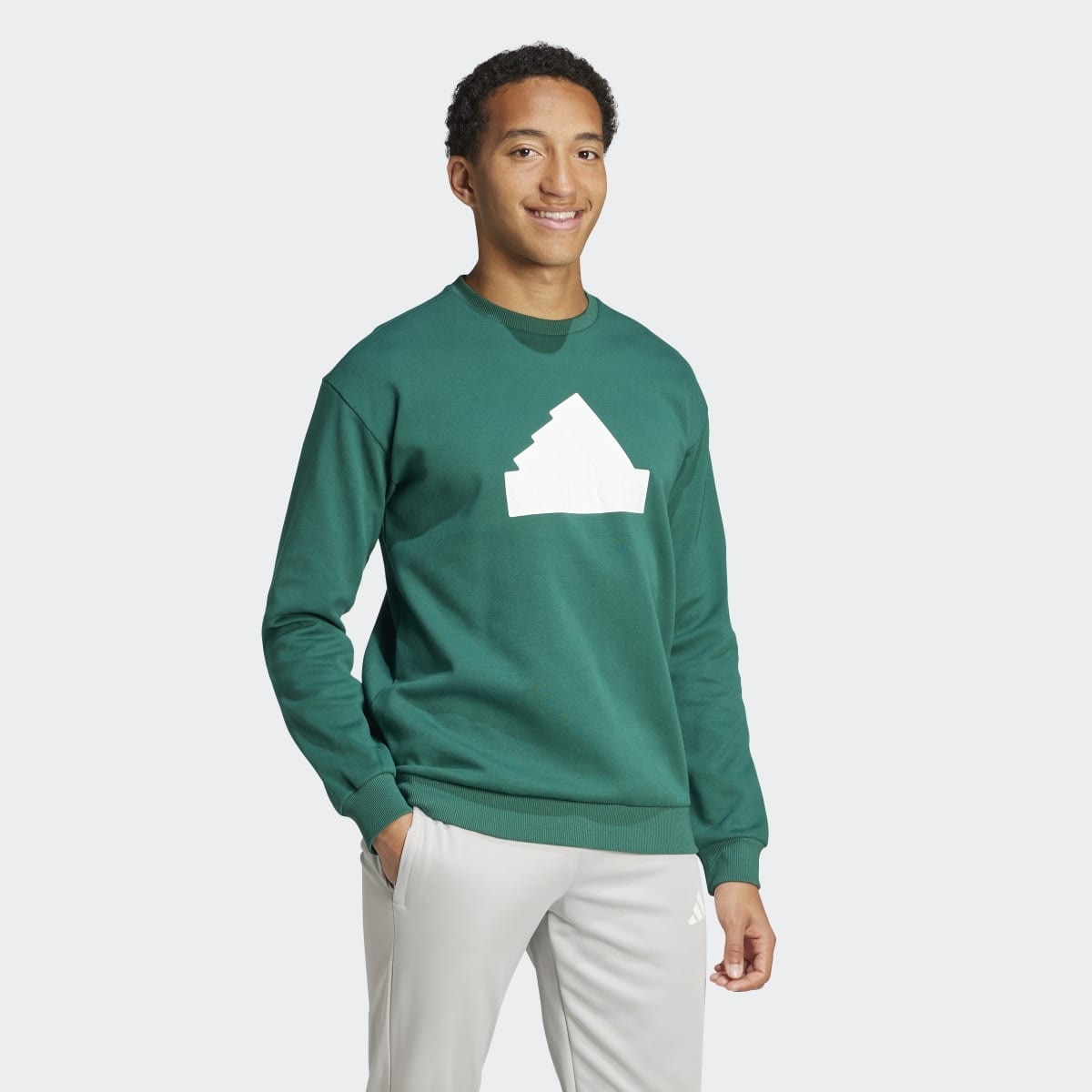 Sweatshirt de Homem Future Icons Badge of Sport Verde-5