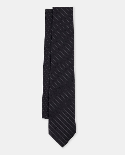Imagen 0 de Corbata de seda  con estampado a rayas