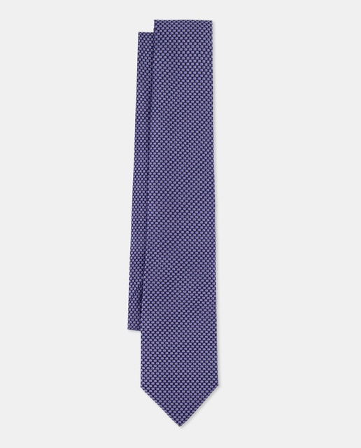 Imagen 0 de Corbata de seda con estampado geométrico