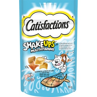ShakeUps para Gatos Multivitaminas Festa do Mar embalagem 55 g - Catisfactions