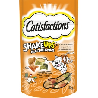 Shakeups para Gatos Multivitaminas Aves na Brasa embalagem 55 g - Catisfactions
