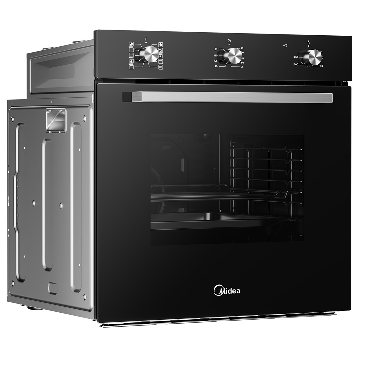 Forno Multifunções Midea MBON5M90M5-BK com 9 Funções e de 70 Litros - Inox Preto-6