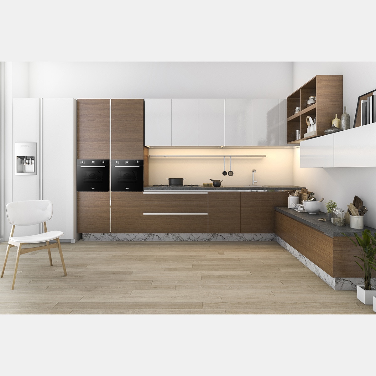 Forno Multifunções Midea MBON5M90M5-BK com 9 Funções e de 70 Litros - Inox Preto-3
