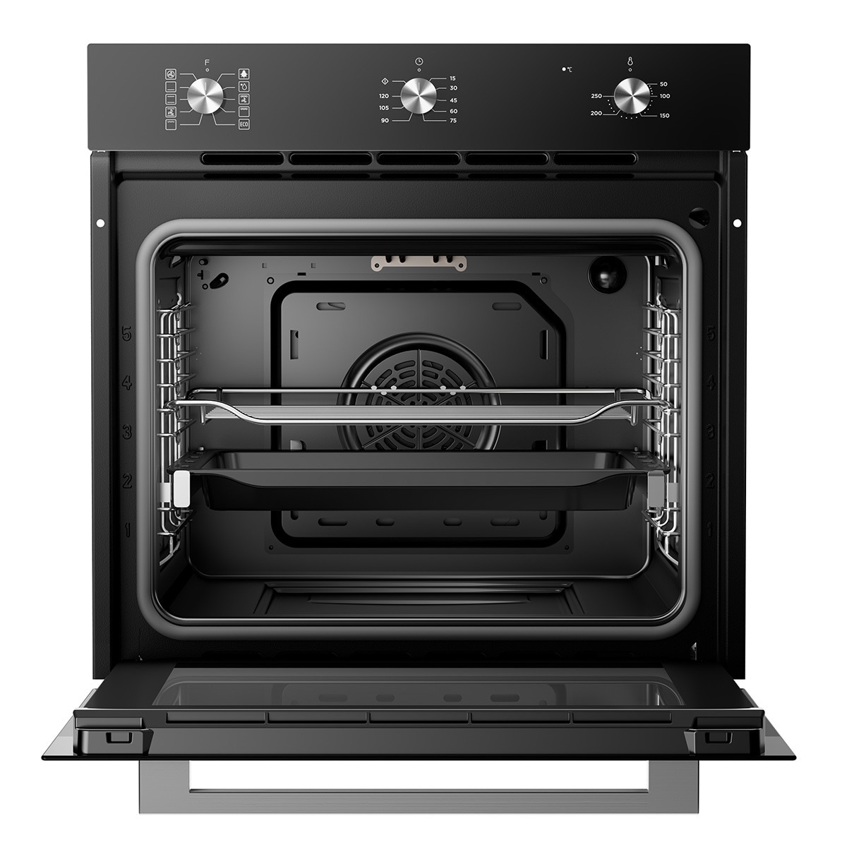 Forno Multifunções Midea MBON5M90M5-BK com 9 Funções e de 70 Litros - Inox Preto-2