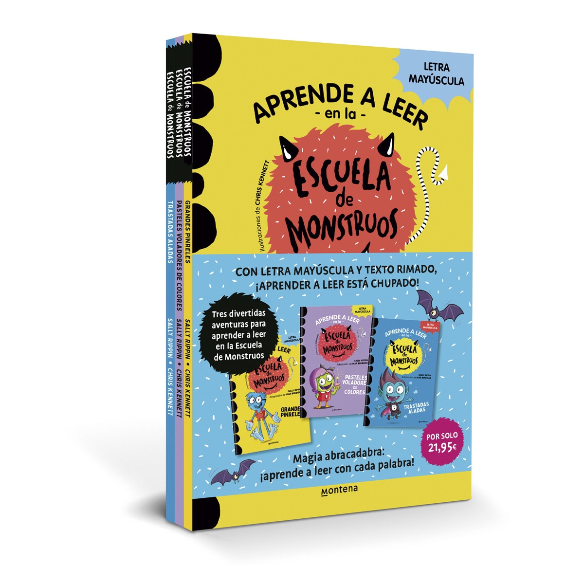 Imagen 0 de Aprender a leer en la Escuela de Monstruos - Pack con los libros 4, 5 y 6: En letra MAYÚSCULA (libros para niños a partir de 5 años)  (Tapa blanda)