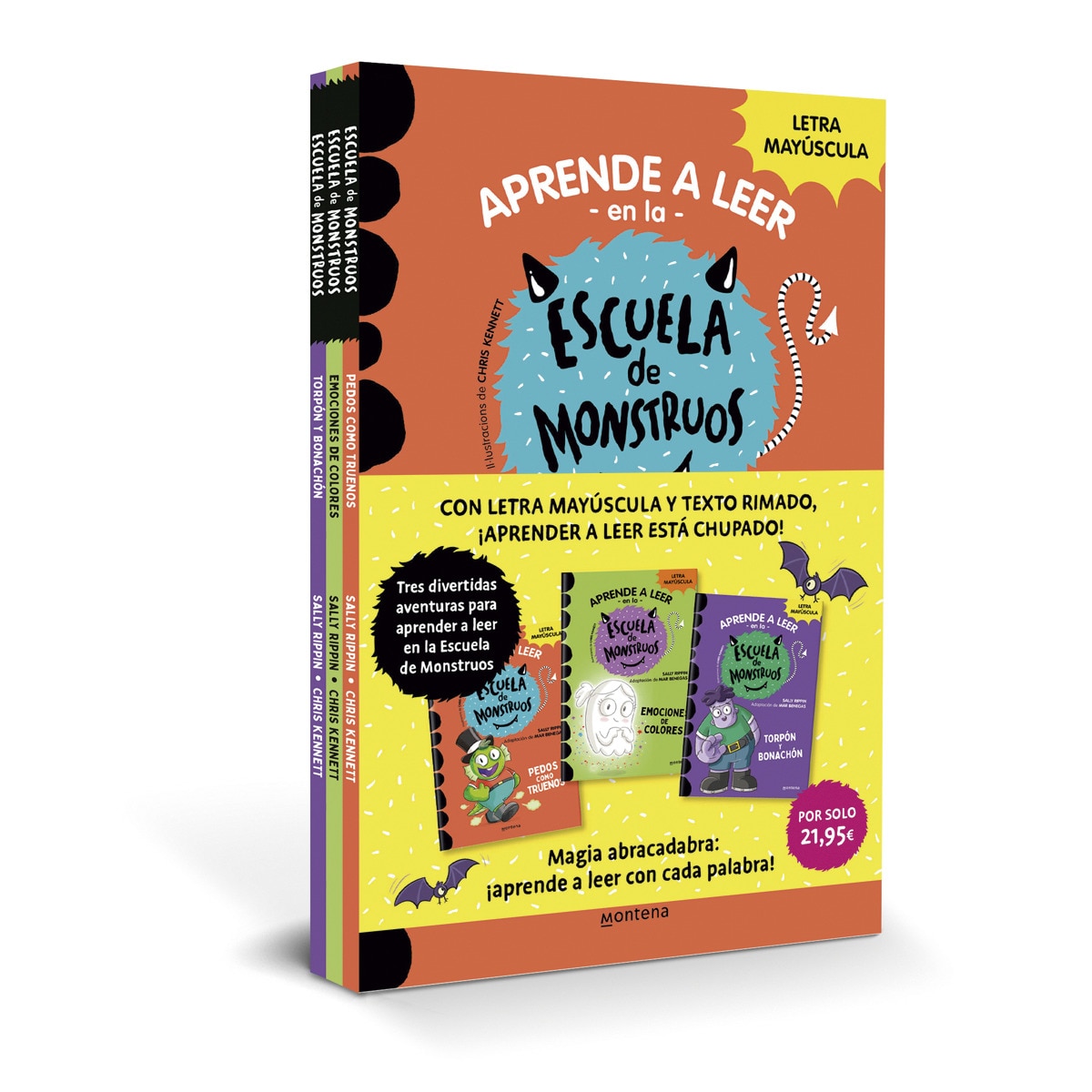 Imagen 0 de Aprender a leer en la Escuela de Monstruos - Pack con los libros 7, 8 y 9: En letra MAYÚSCULA (libros para niños a partir de 5 años)  (Tapa blanda)