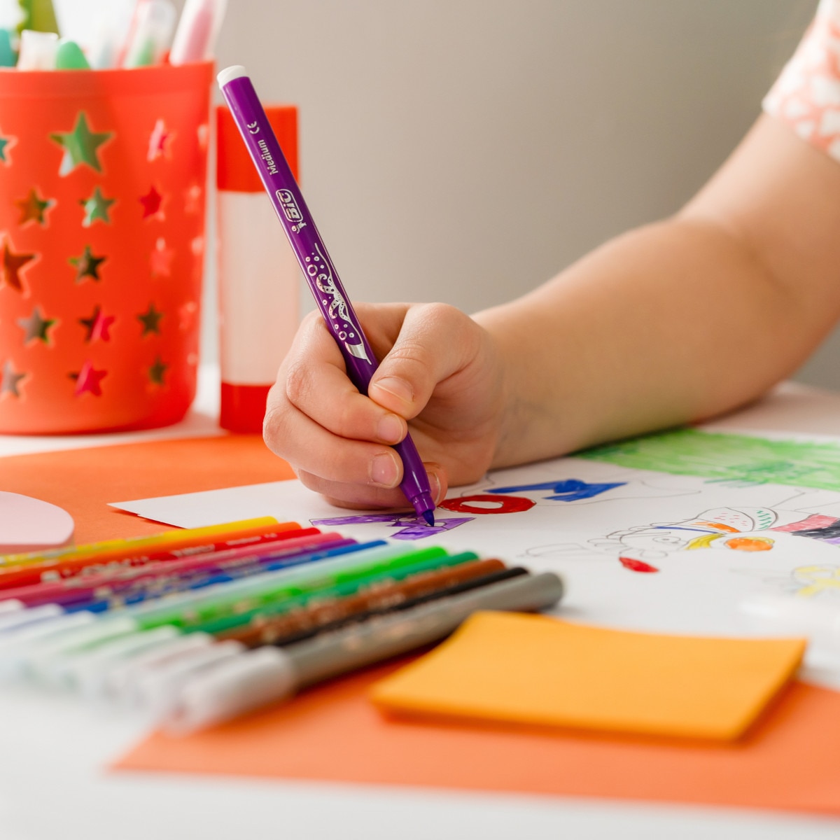 Pack de 10+2 rotuladores de colores lavables para niños Kids couleur BIC 5