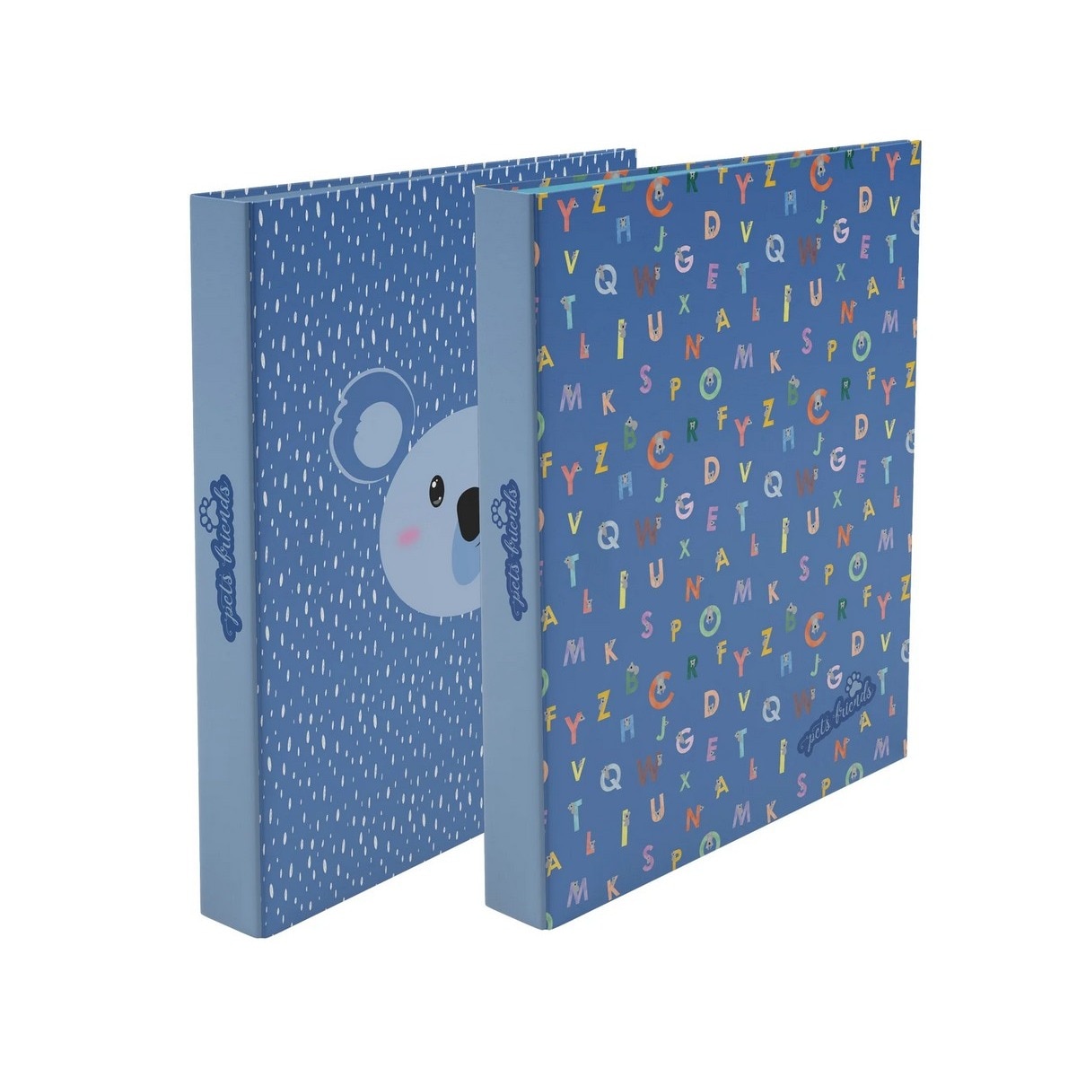 Capa A4 2 Argolas Lombada Estreita School Time Boy Ambar 1