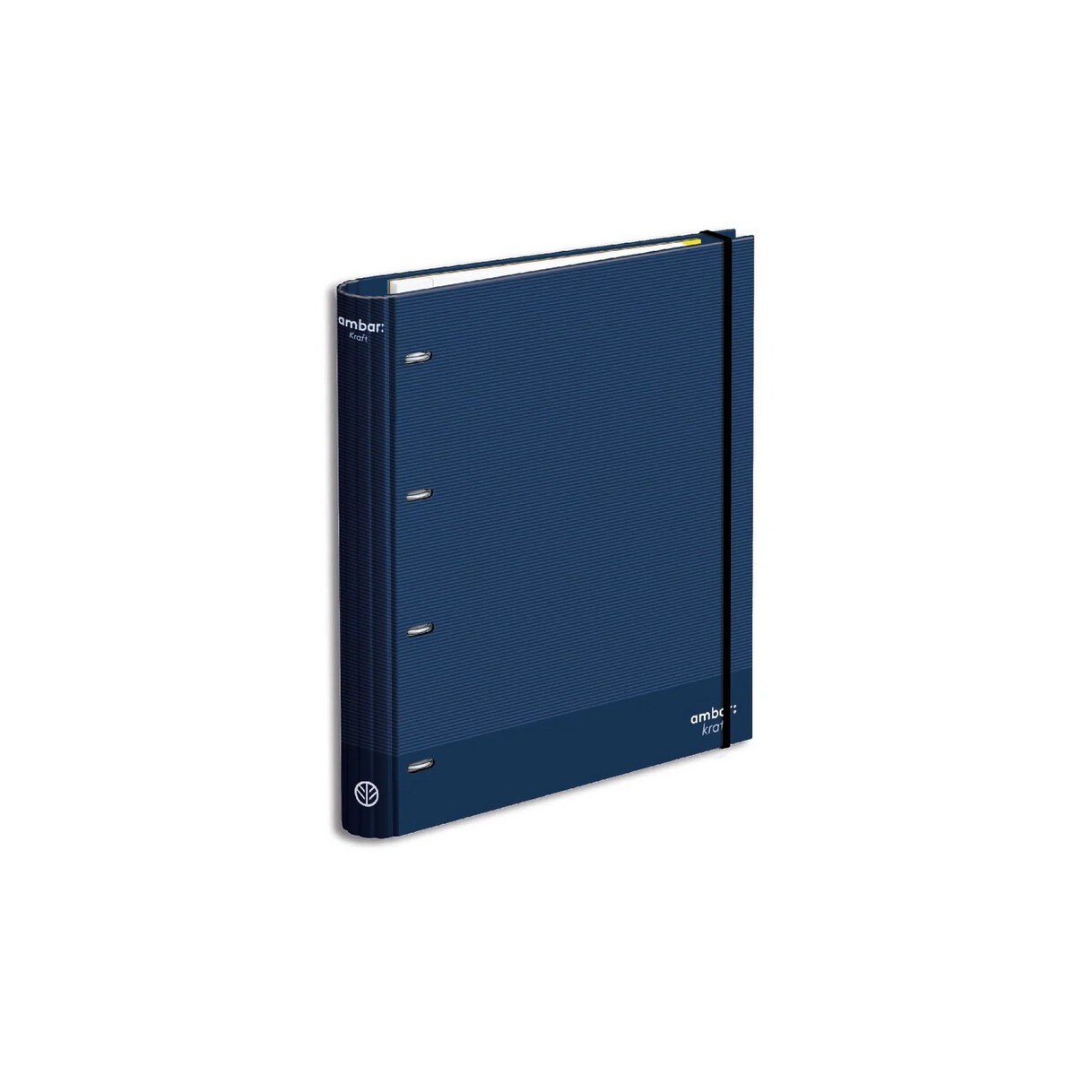 Capa Kraft A4 4 Argolas Lombada 7 Vincos Recarga Pautada 2