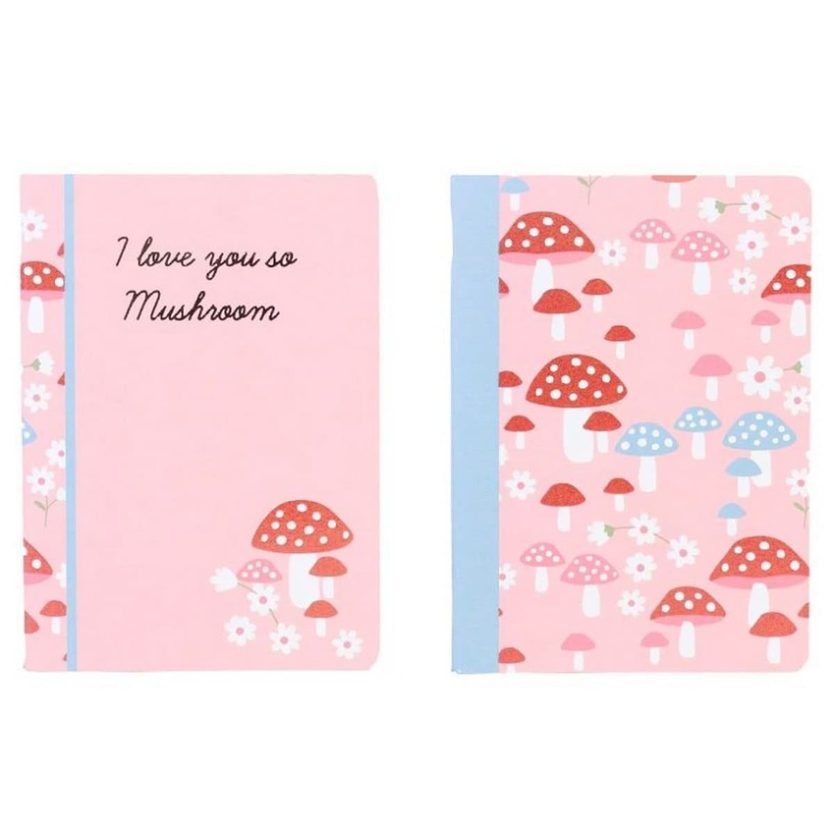 Caderno Agrafado Ancor B´LOG PINK MUSHROOMS A4 90gr. 48FLS Pautado 1