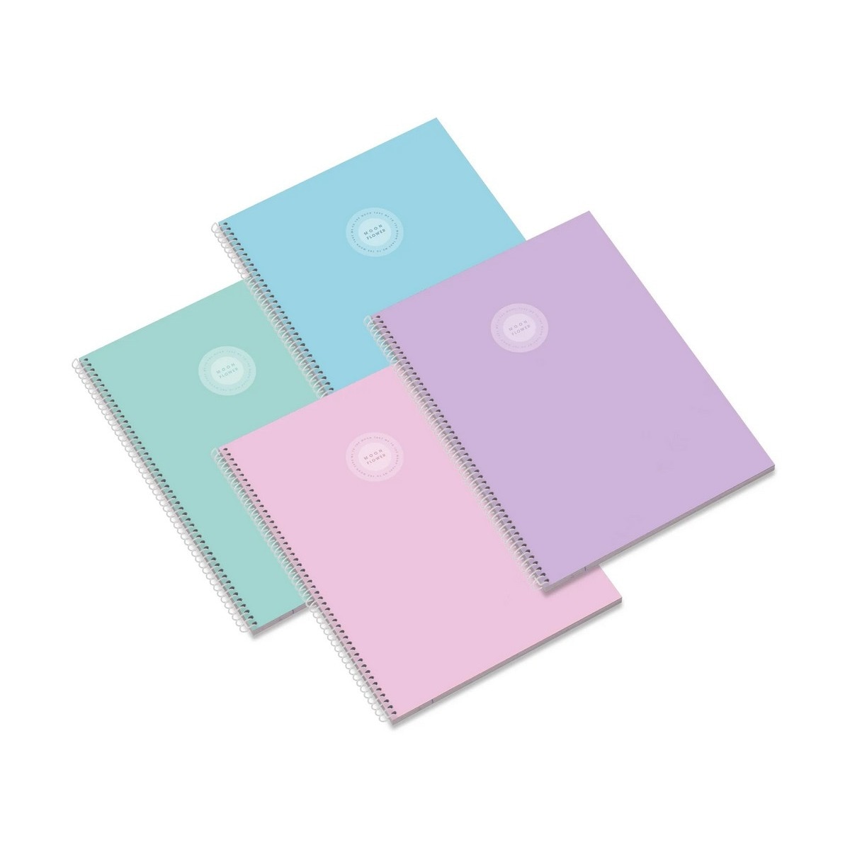 Imagem 0 de Caderno Espiral A4 80F Campus Moonflower Quadriculado 24 Ambar