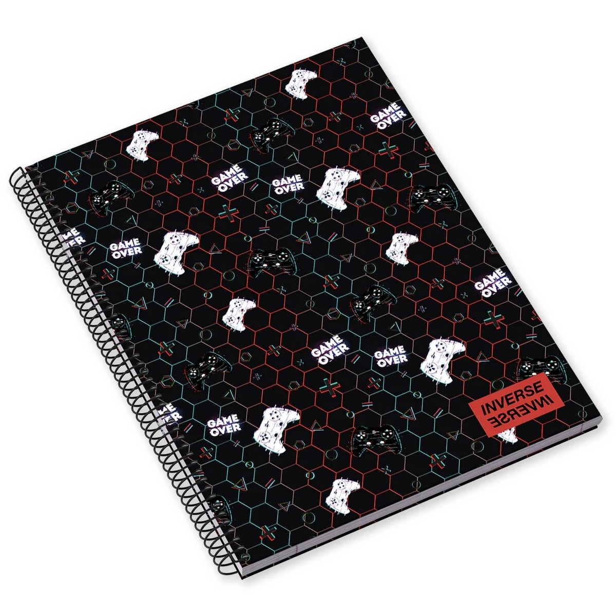 Caderno Espiral Capa Dura A5 80F 90G Teen Inverse Pautado 24 Ambar 4